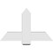 Ekena Millwork Eugene Architectural Grade PVC Gable Bracket, 36"W x 22 1/2"H x 4"D x 6"F, 15/12 Pitch GBP036X23X0406EUG00 - alternate 4